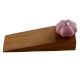 Lavender Crackle Ceramic Melon Wooden Door Stopper